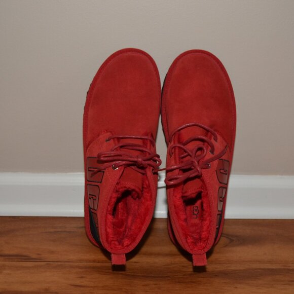Share UGG Mens Neumel Graphic Outline 1130715 Round Toe Red Chukka Boot Size US - Picture 5 of 10